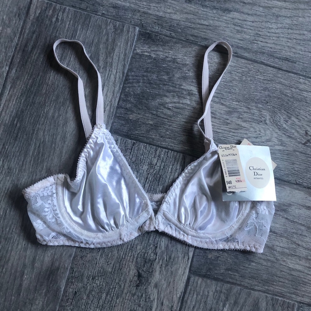 NWT Dior Satin & Lace bra